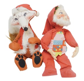 PAIR ANNALEE CHRISTMAS DOLLS