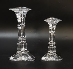 VINTAGE PAIR OF MARQUIS BY WATERFORD CANDLESTICKS