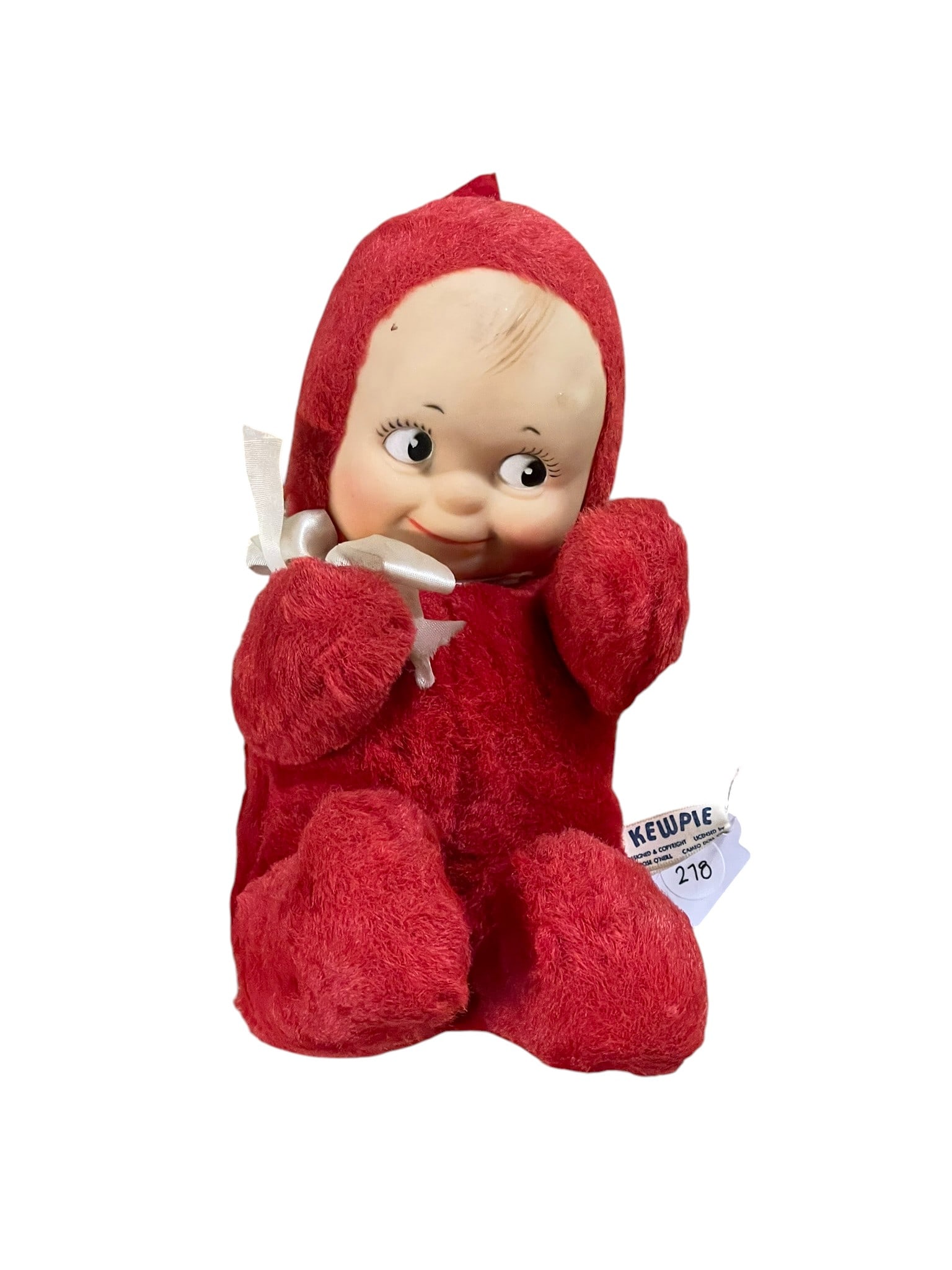 VINTAGE KNICKERBOCKER MID CENTURY KEWPIE DOLL: Vintage Knickerbocker Mid Century Kewpie Doll. Measures about 8.5" x 6 x 4" and weighs 6.8 oz. **In house shipping available on this lot**