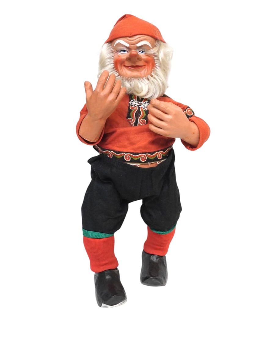 VINTAGE ARNE HASLE ASKIM SANTA DOLL: Vintage Arne Hasle Askim Santa Doll. Measures 22" x 10" x 7" and weighs 2 lbs 15 oz. **In house shipping available on this lot**