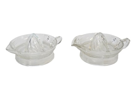 2 VINTAGE CRISS CROSS HAZEL ATLAS JUICERS