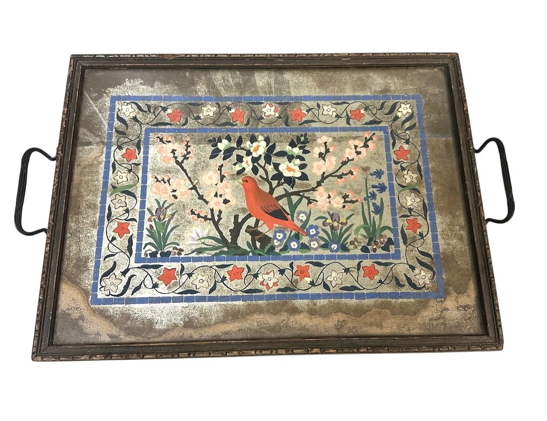 ART DECO HAND PAINTED DECORATIVE TRAY (1 of 1)