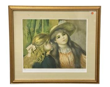 RENOIR LTD ED LITHOGRAPH DEUX FILLETTES