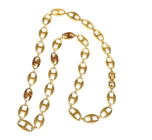 VINTAGE GIVENCHY GOLD PLATED G-LOGO NECKLACE