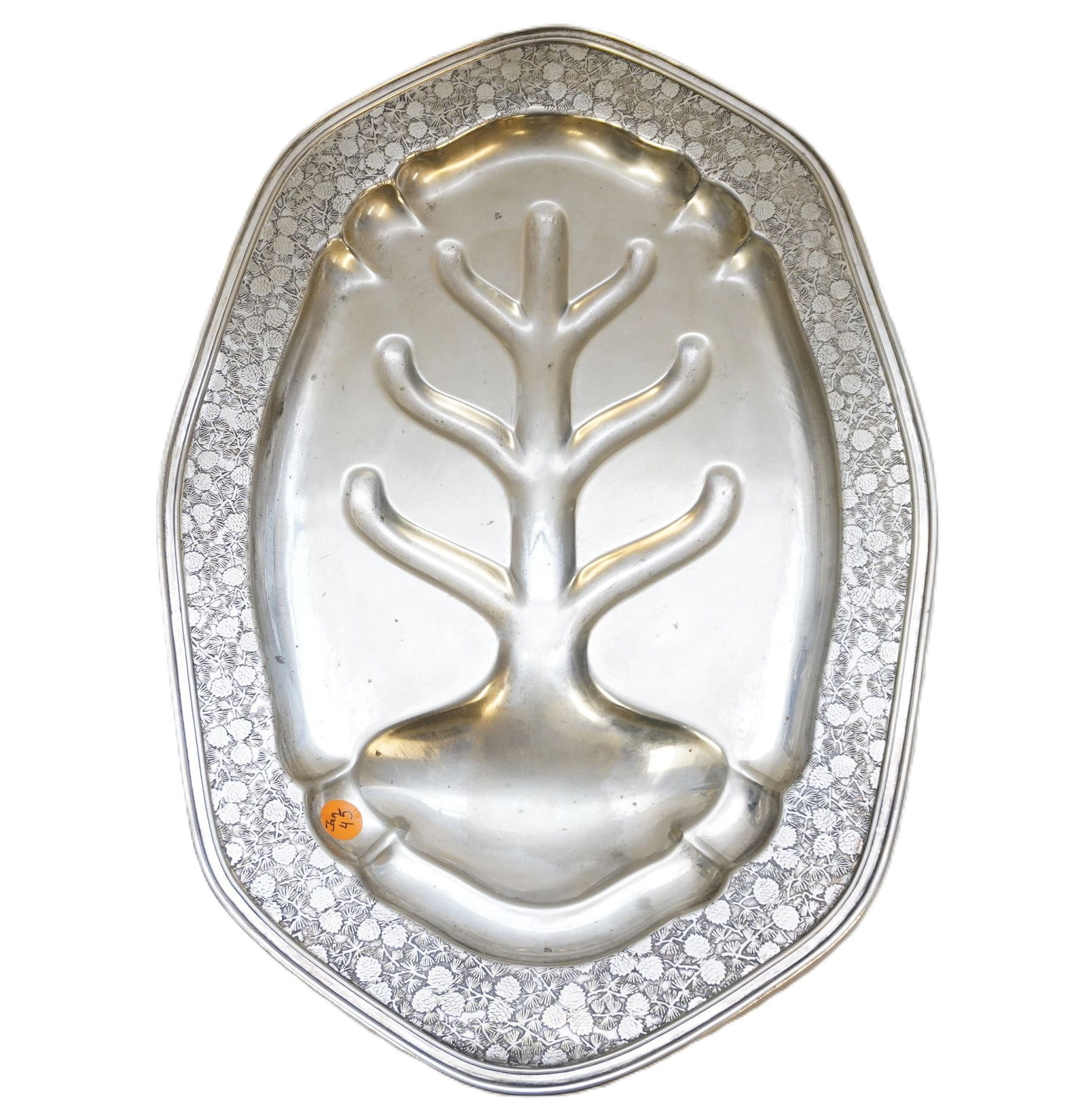 ART DECO MULHOLLAND MEAT SERVING FOOTED PLATTER (1 of 4)