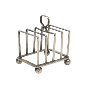 ANTIQUE ENGLISH STERLING TOAST RACK