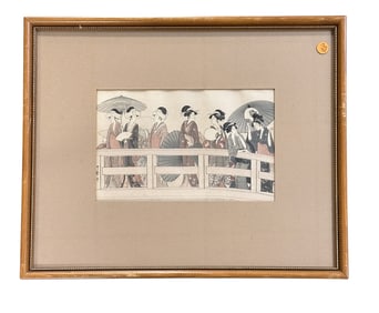 KITAGAWA UTAMARO (1754-18O6) WOODBLOCK PRINT