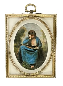 EXCEPTIONAL OIL PORTRAIT MINIATURE RAY DICKEN