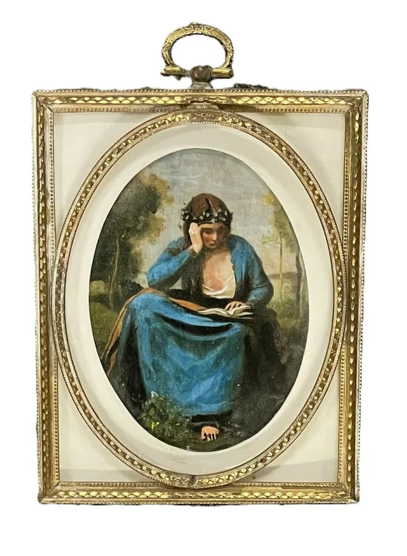 EXCEPTIONAL OIL PORTRAIT MINIATURE RAY DICKEN (1 of 1)