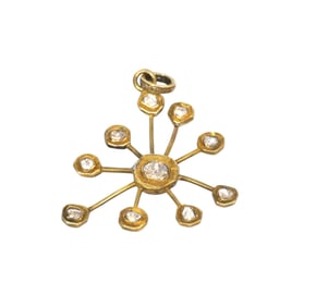 ESTATE MCM SPUTNIK DIAMOND PENDANT