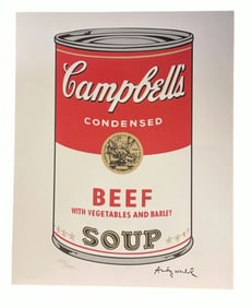 ANDY WARHOL LTD ED CAMPBELLS SOUP CMOA