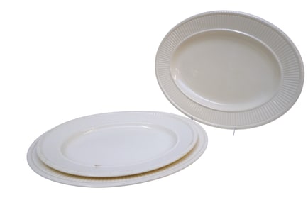 3 LARGE WEDGWOOD EDME SERVING PLATTERS