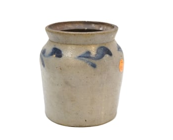 ANTIQUE 19th c REMMEY POTTERY CROCK