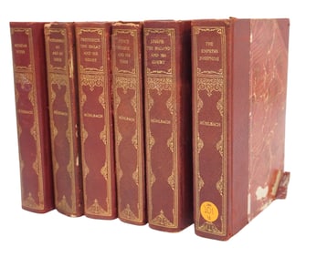 6 ANTIQUE VOLUMES OF LOUISA MUHLBACH HISTORICAL NOVELS