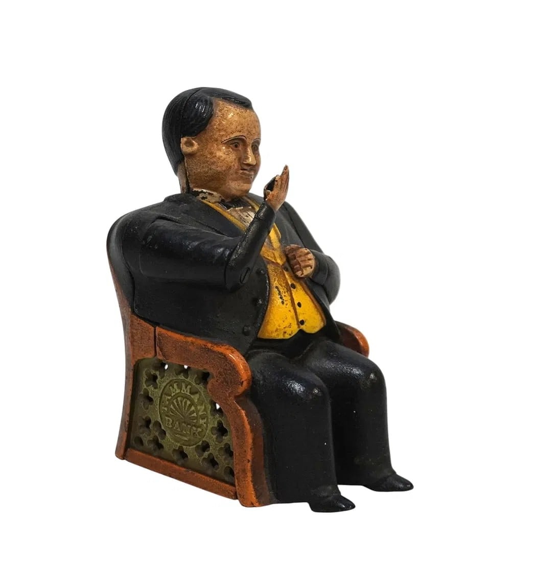 VINTAGE TAMMANY BANK MAN REPRO BOOK OF KNOWLEDGE (1 of 4)