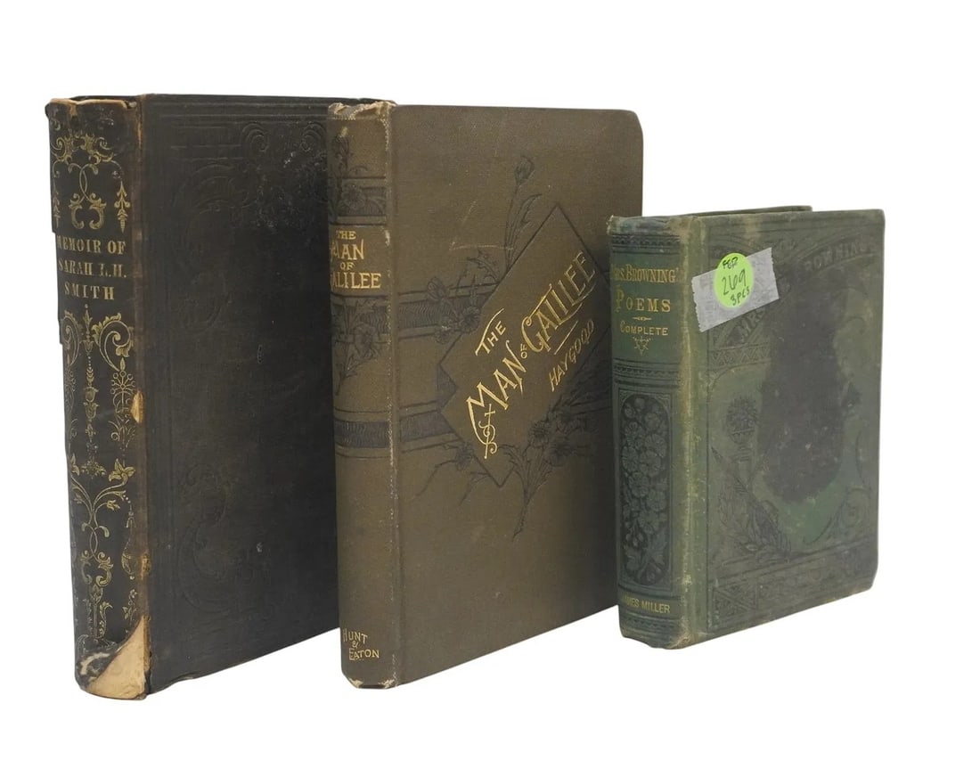 LOT OF ANTIQUE BOOKS - 3 PIECES (1 of 4)