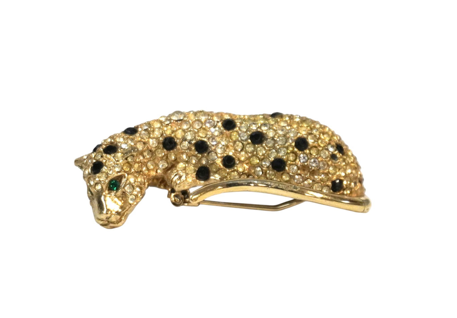 VINTAGE KENNETH JAY LANE LEOPARD FUR CLIP (1 of 4)