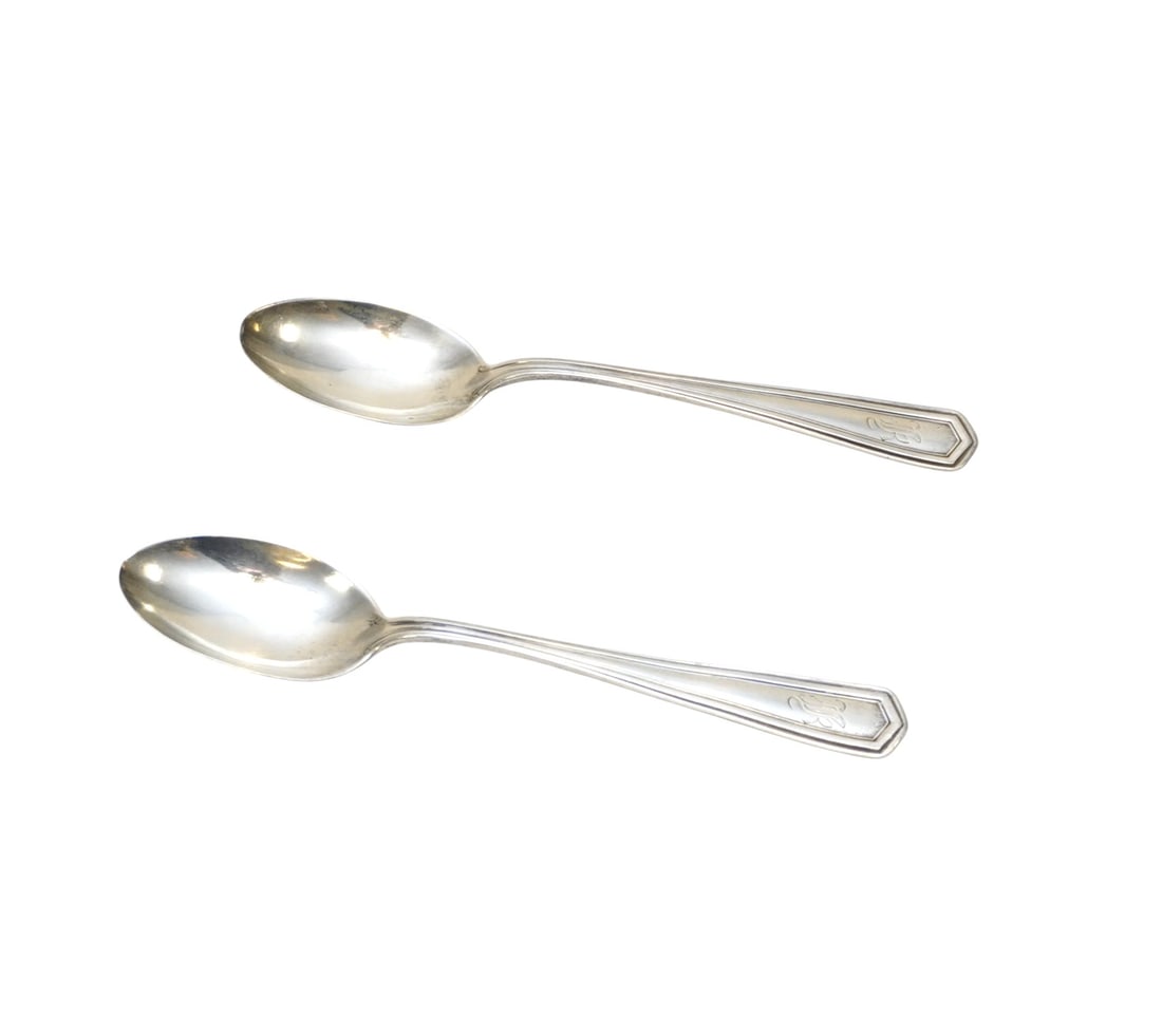 2 ANTIQUE STERLING SILVER SPOONS (1 of 2)