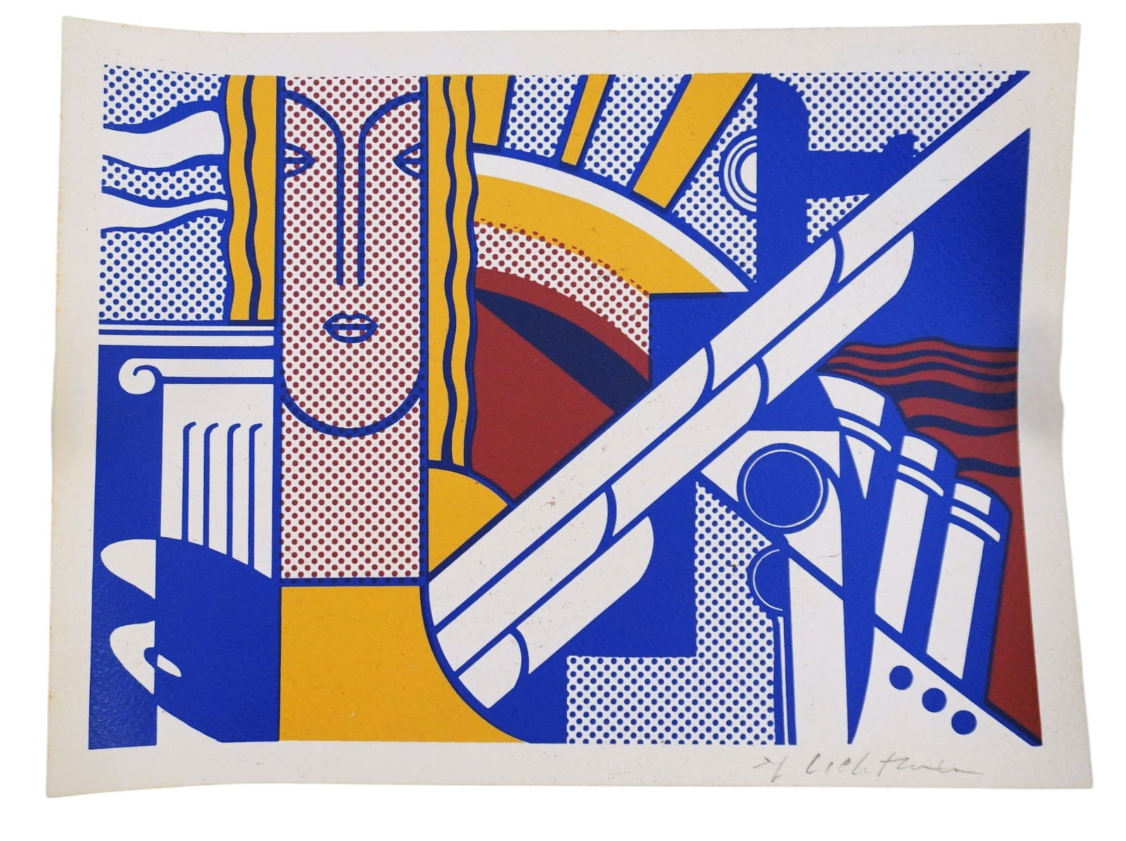 ROY LICHTENSTEIN SIGNED MODERN ART POSTER SCREENPRINT (1 of 5)
