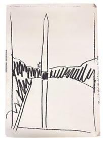 ANDY WARHOL WASHINGTON MONUMENT WALLPAPER SCREENPRINT
