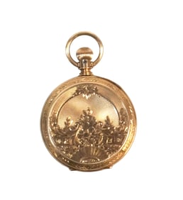 14K ELGIN 1888 HUNTER CASE POCKET WATCH
