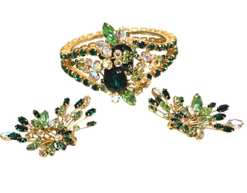 ESTATE EXCEPTIONAL MARVELLA EMERALD DEMI PARURE