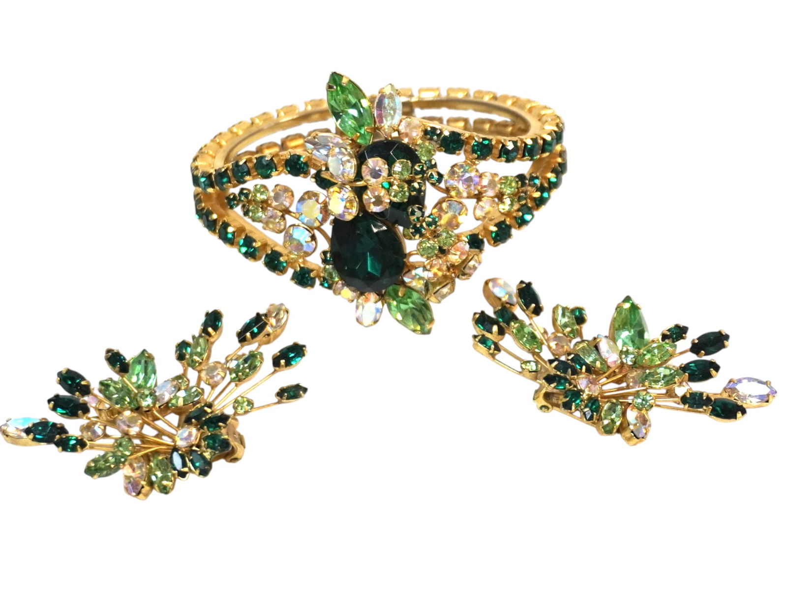 ESTATE EXCEPTIONAL MARVELLA EMERALD DEMI PARURE (1 of 6)