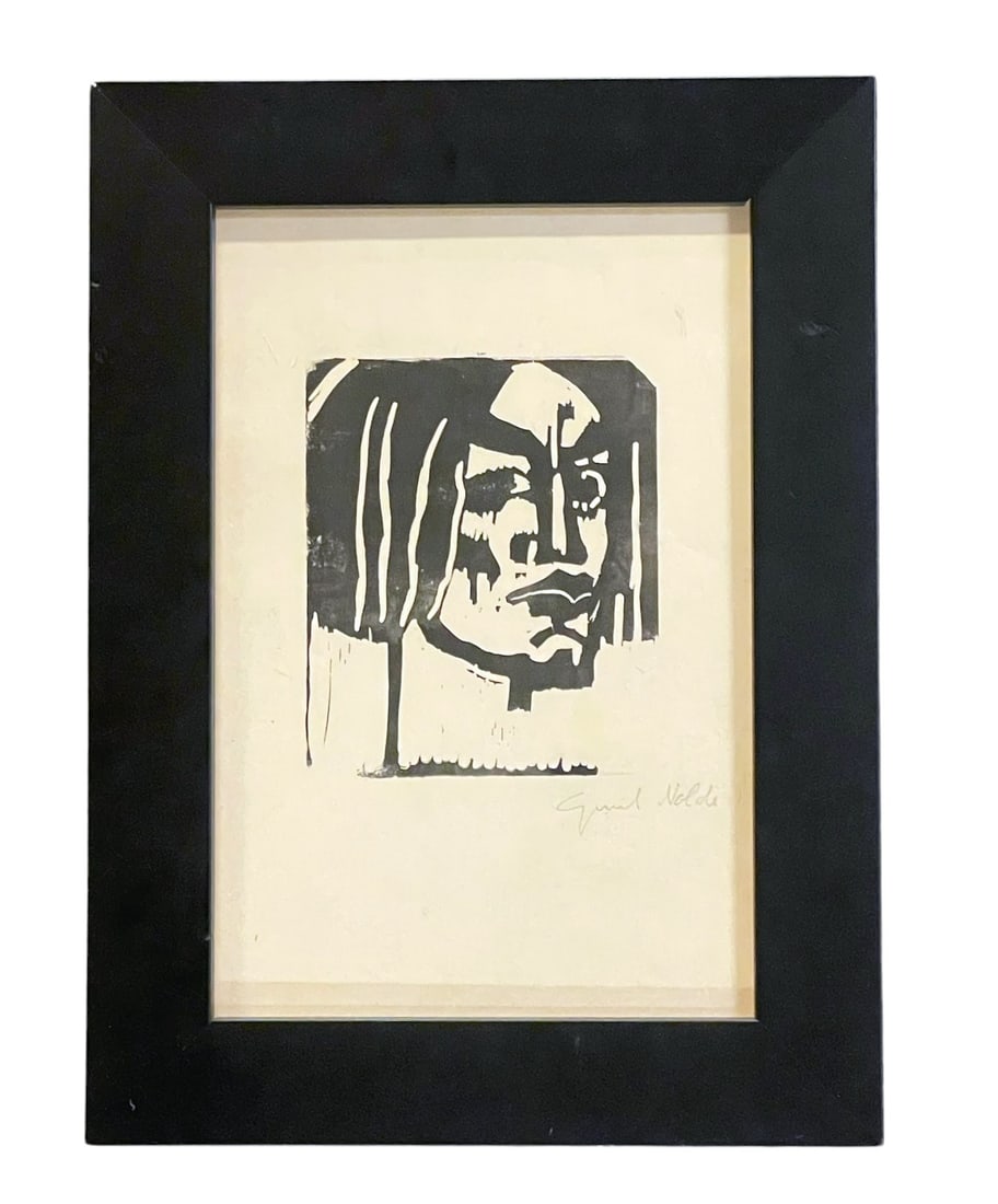 EMIL NOLDE (1867-1956) SIGNED WOODBLOCK PRINT 1912 (1 of 3)