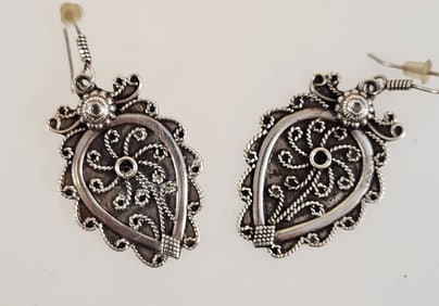 FILAGREE STERLING SILVER EARRINGS