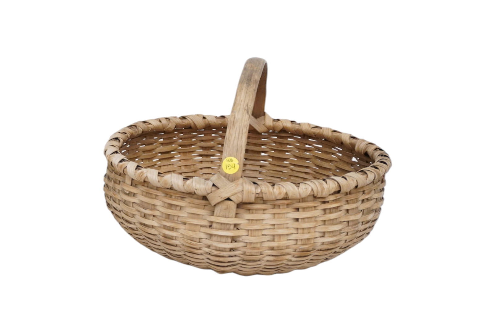 ANTIQUE PRIMITIVE SPLINT BASKET (1 of 2)