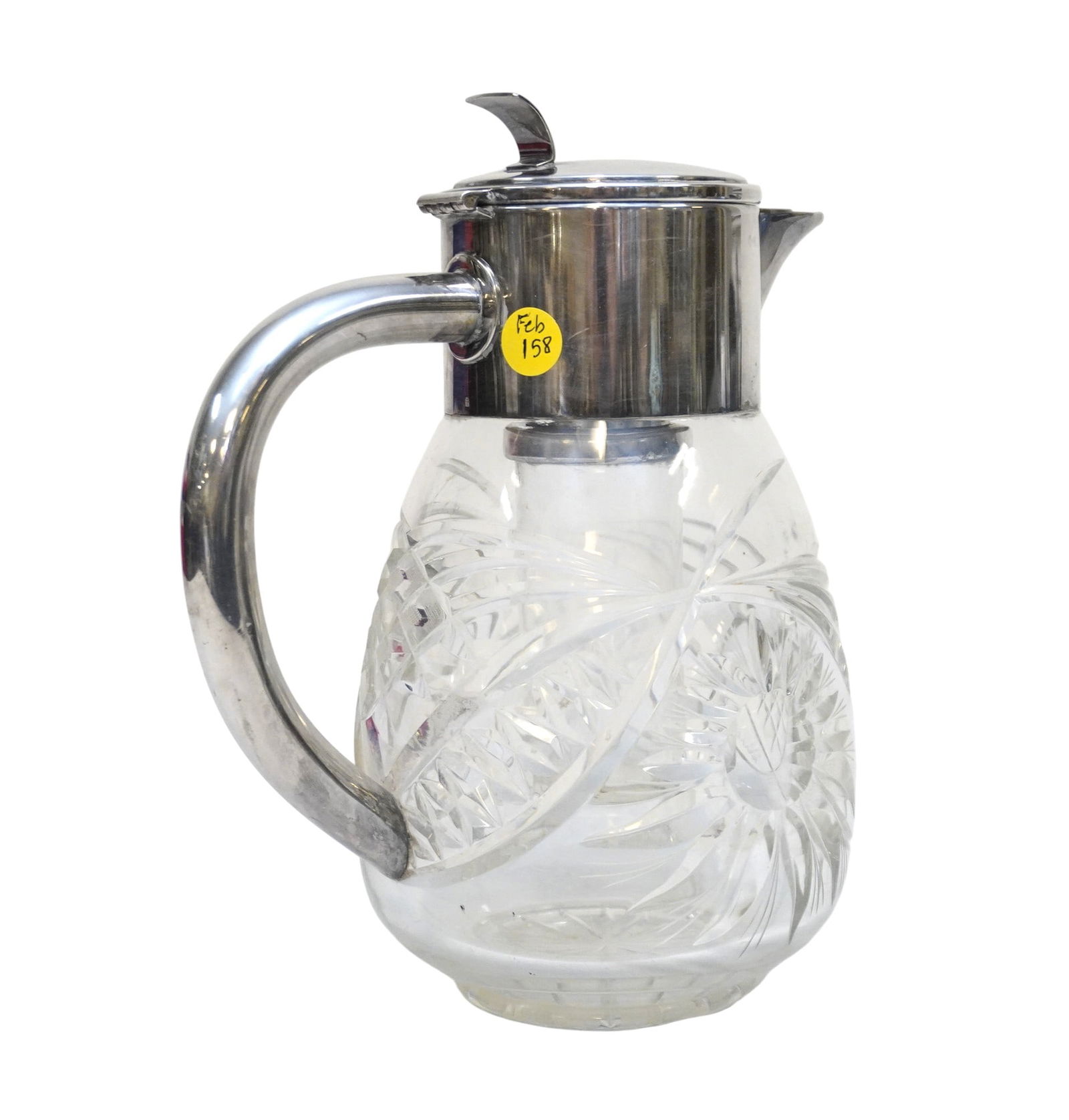 WMF DEEP CUT GLASS & SILVER PLATE LEMONADE (1 of 4)