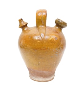 ANTIQUE FRENCH TERRACOTTA VINAIGRIER