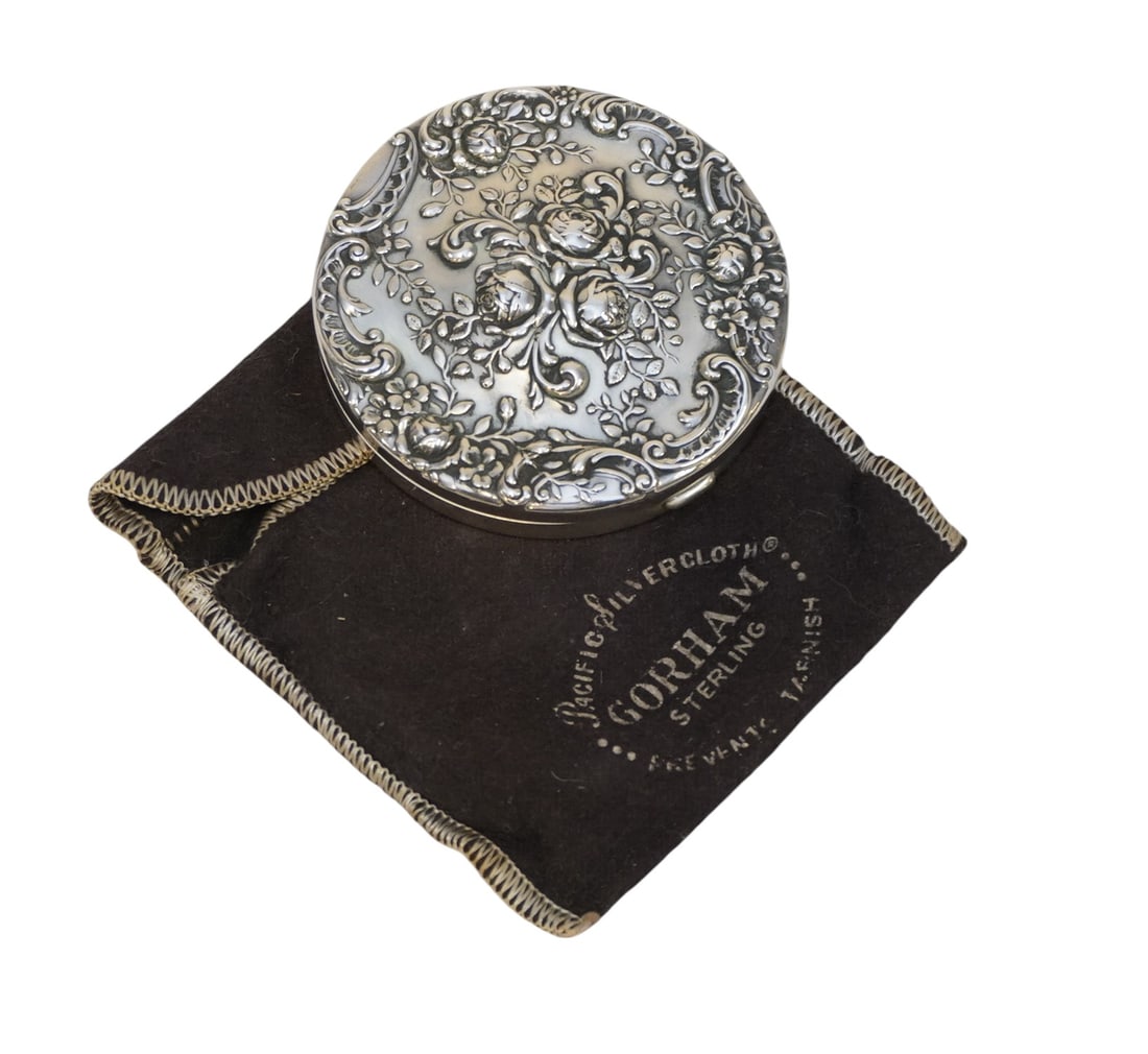 VINTAGE GORHAM STERLING COMPACT (1 of 3)