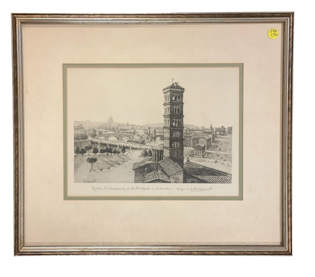 ANTONIO CARBONATI ETCHING BASILICA OF SANTA MARIA (1 of 3)