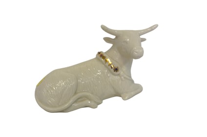 RARE LENOX CHINA JEWELS OX FIGURINE