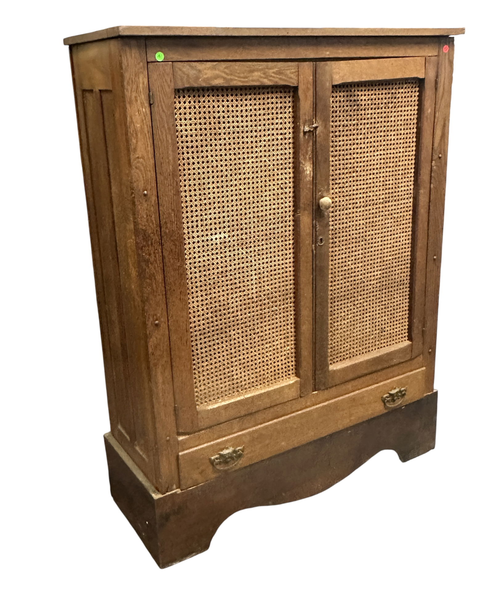 ANTIQUE PRIMITIVE CANE FRONT PIE SAFE - 2