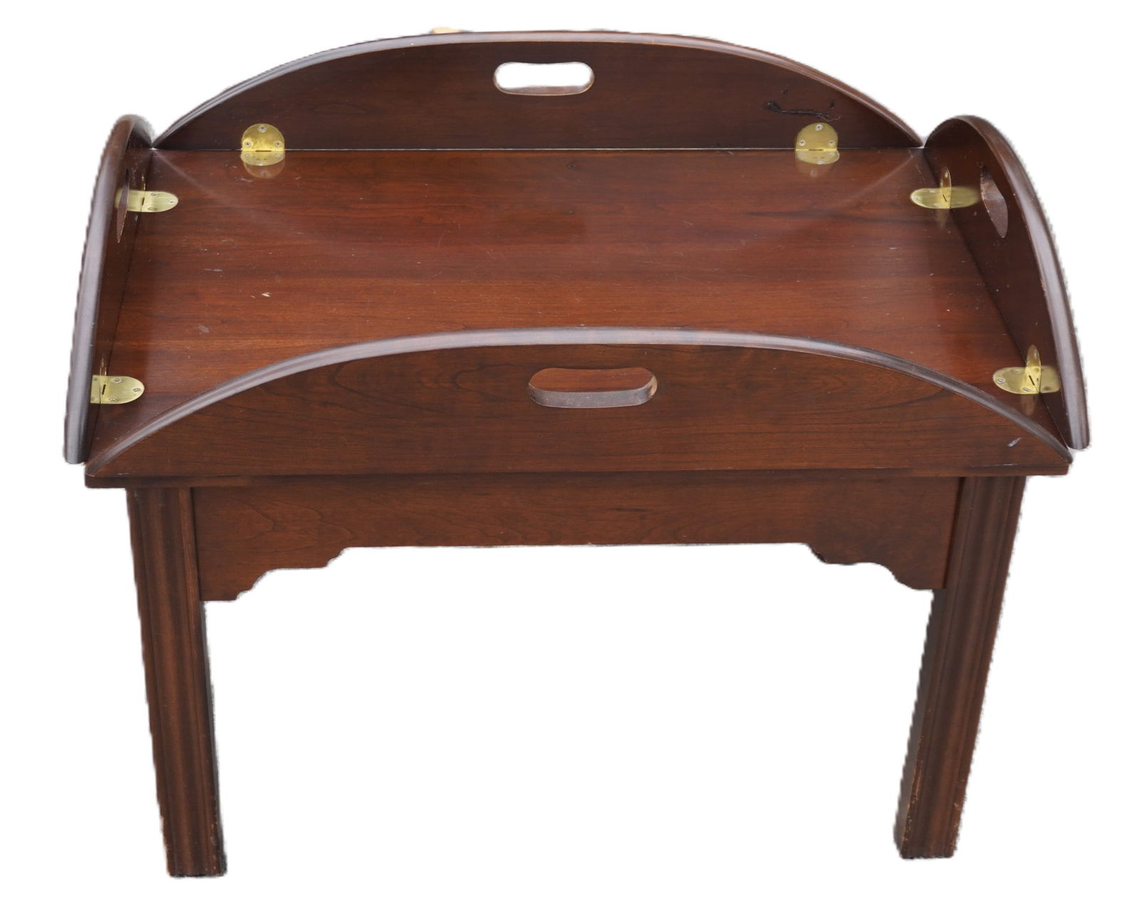 GEORGIAN STYLE MAHOGANY BUTLER'S TRAY TABLE (1 of 7)
