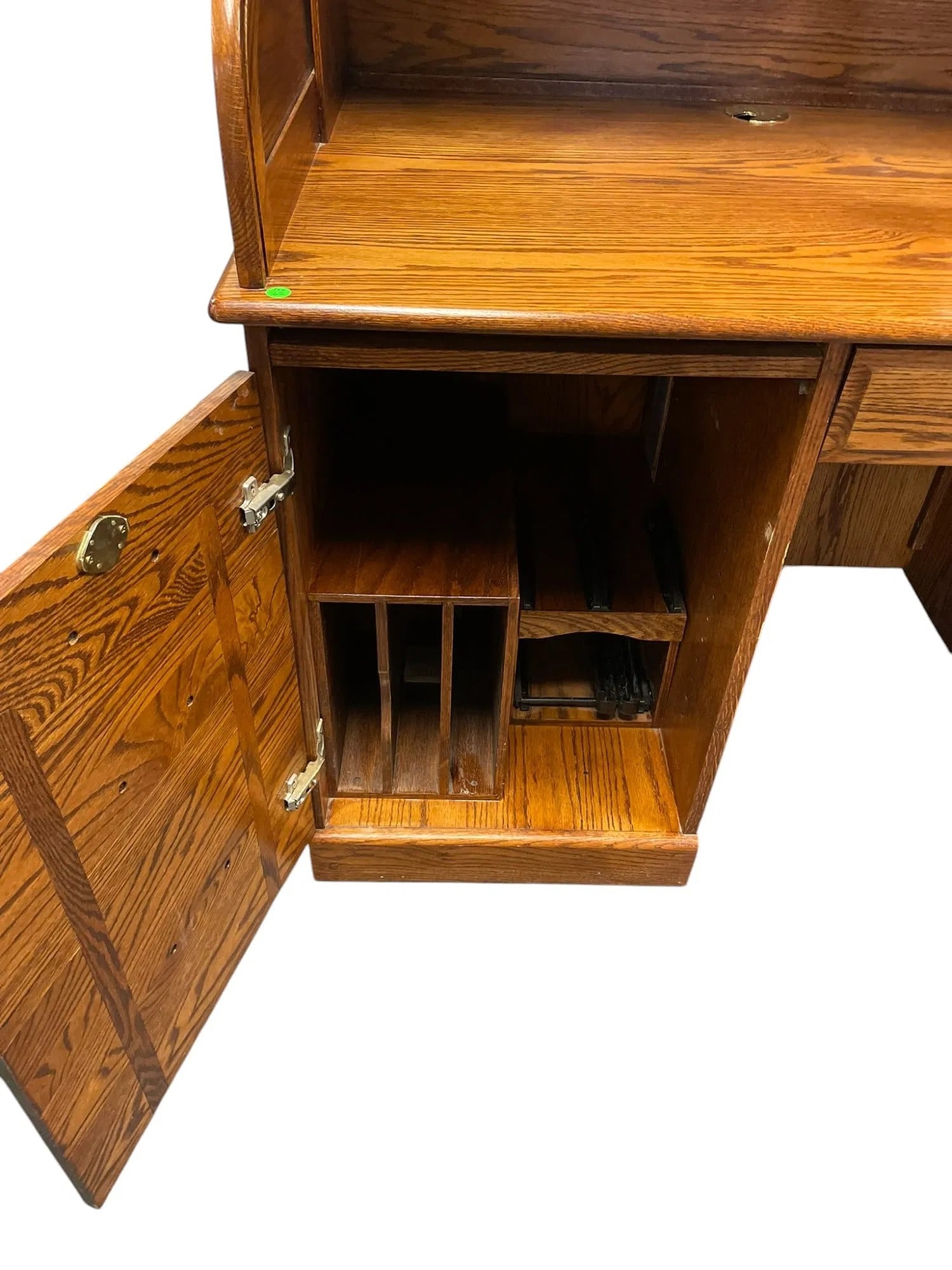 SOLID OAK ROLL TOP DESK WINNERS ONLY - 7