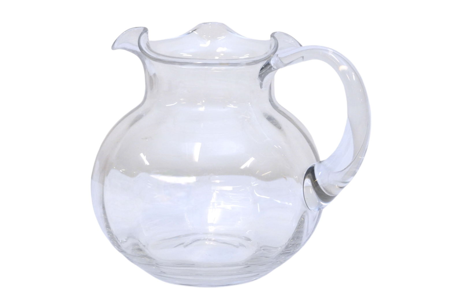 SIGNED TIFFANY CRYSTAL HAND BLOWN PITCHER (1 of 3)