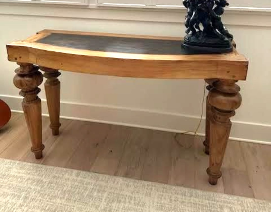 CUSTOM EXOTIC AFRICAN WALNUT CONSOLE - 2