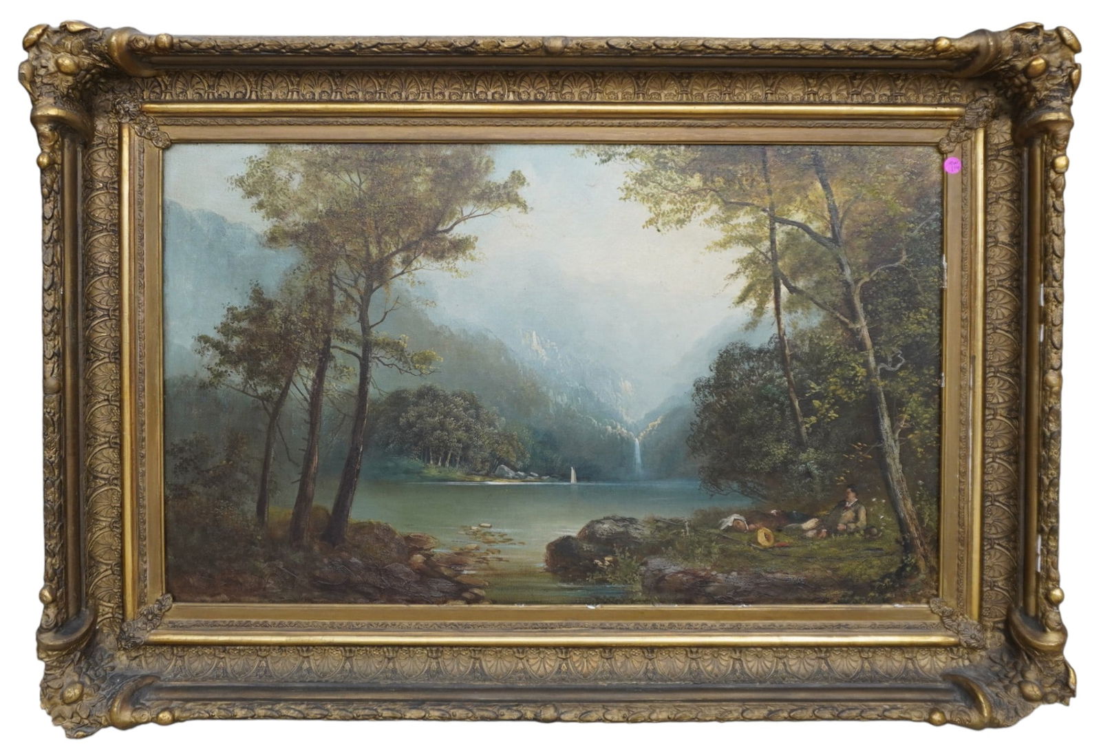 ANTIQUE HUDSON RIVER SCHOOL OIL LANDSCAPE (1 of 6)