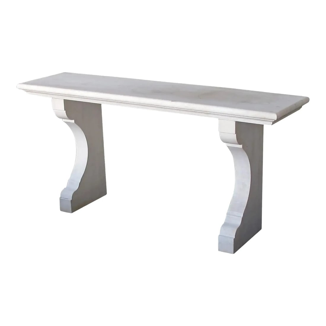 CUSTOM FRENCH LIMESTONE NEOCLASSICAL CONSOLE (1 of 3)