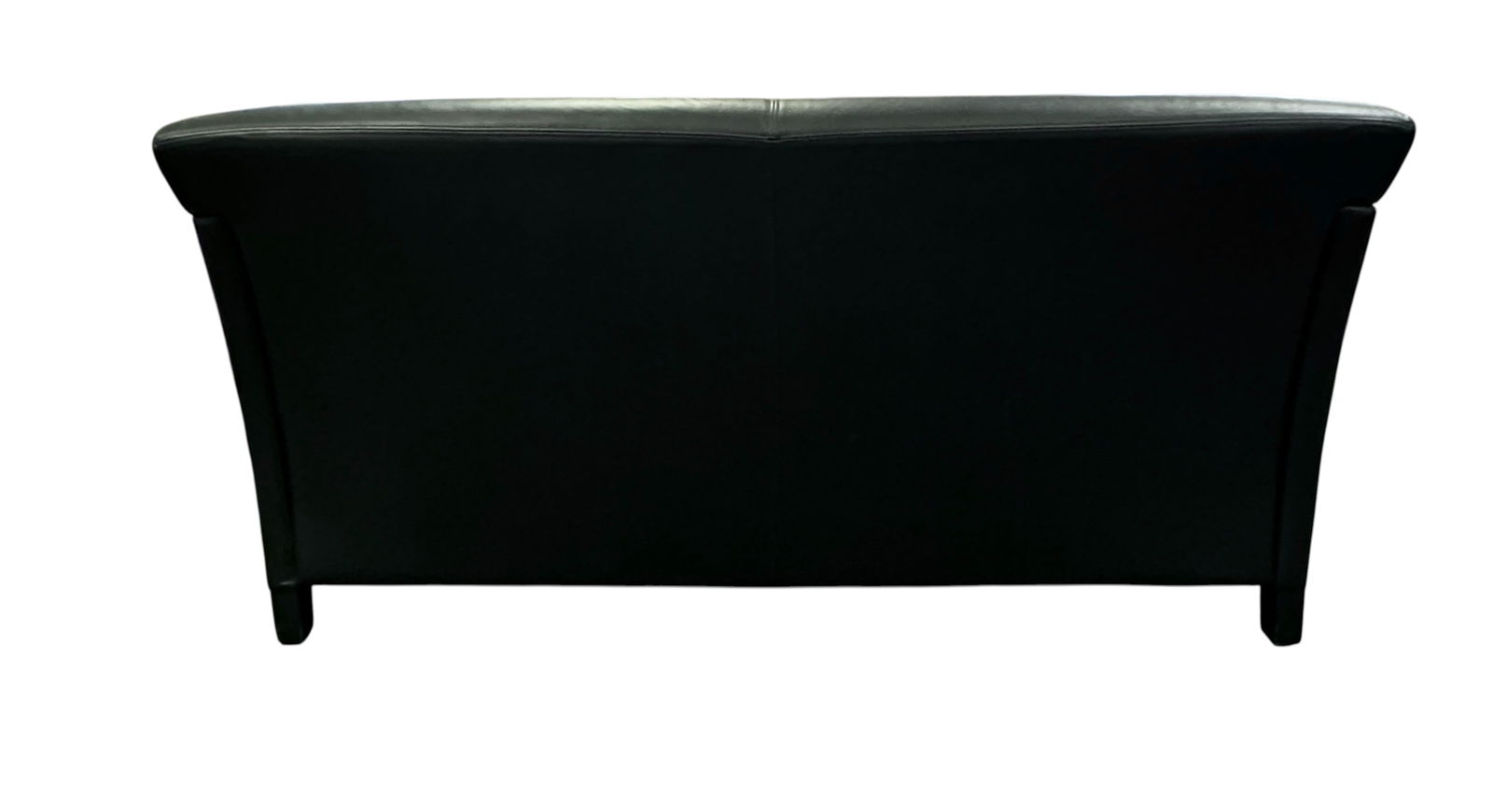 GEIGER BRICKELL BLACK LEATHER SETTEE WARD BENNETT - 5