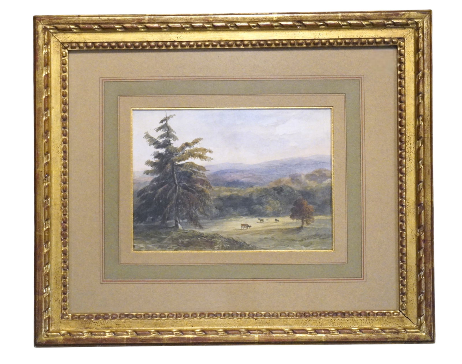 J. BECKETT 19TH C PASTORAL WATERCOLOR (1 of 3)