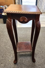 NEOCLASSICAL MARQUETRY TOP PLANT STAND