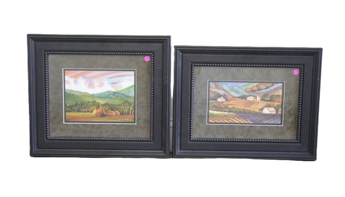 2 NAPA VALLEY GICLEE PRINTS JESSELL MILLER FRAMED (1 of 4)