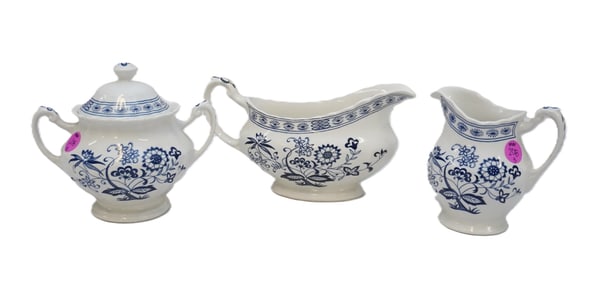J&G MEAKIN CLASSIC WHITE ENGLISH STONEWARE - 3 PIECES