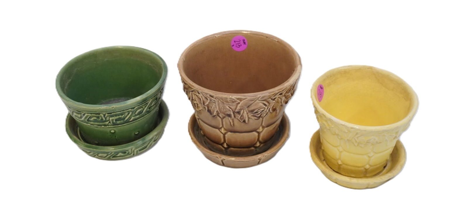 3 VINTAGE MCCOY POTTERY PLANTERS (1 of 3)