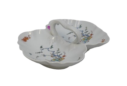 LIMOGES CASTEL TWO-PART BON BON DISH