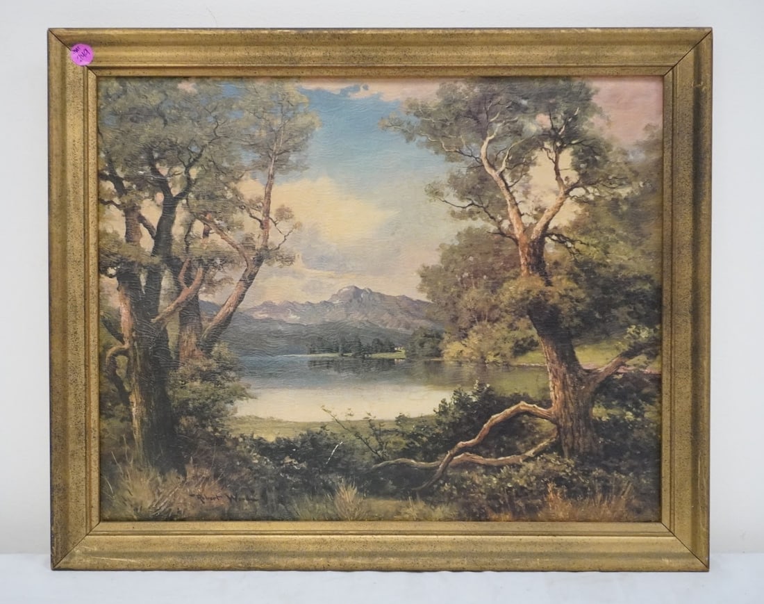 ROBERT WOOD FRAMED TEXTURED PRINT (1 of 3)